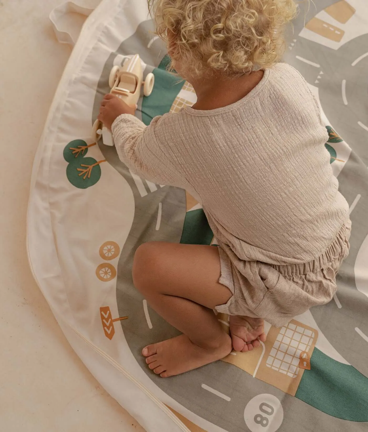 2-in-1 Playmat   Toy Bag | Desert City