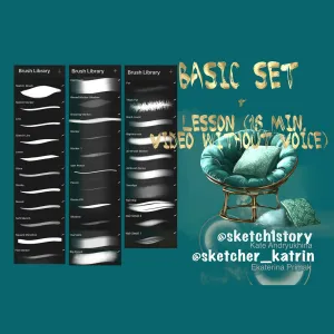 32 Procreate Brush Set