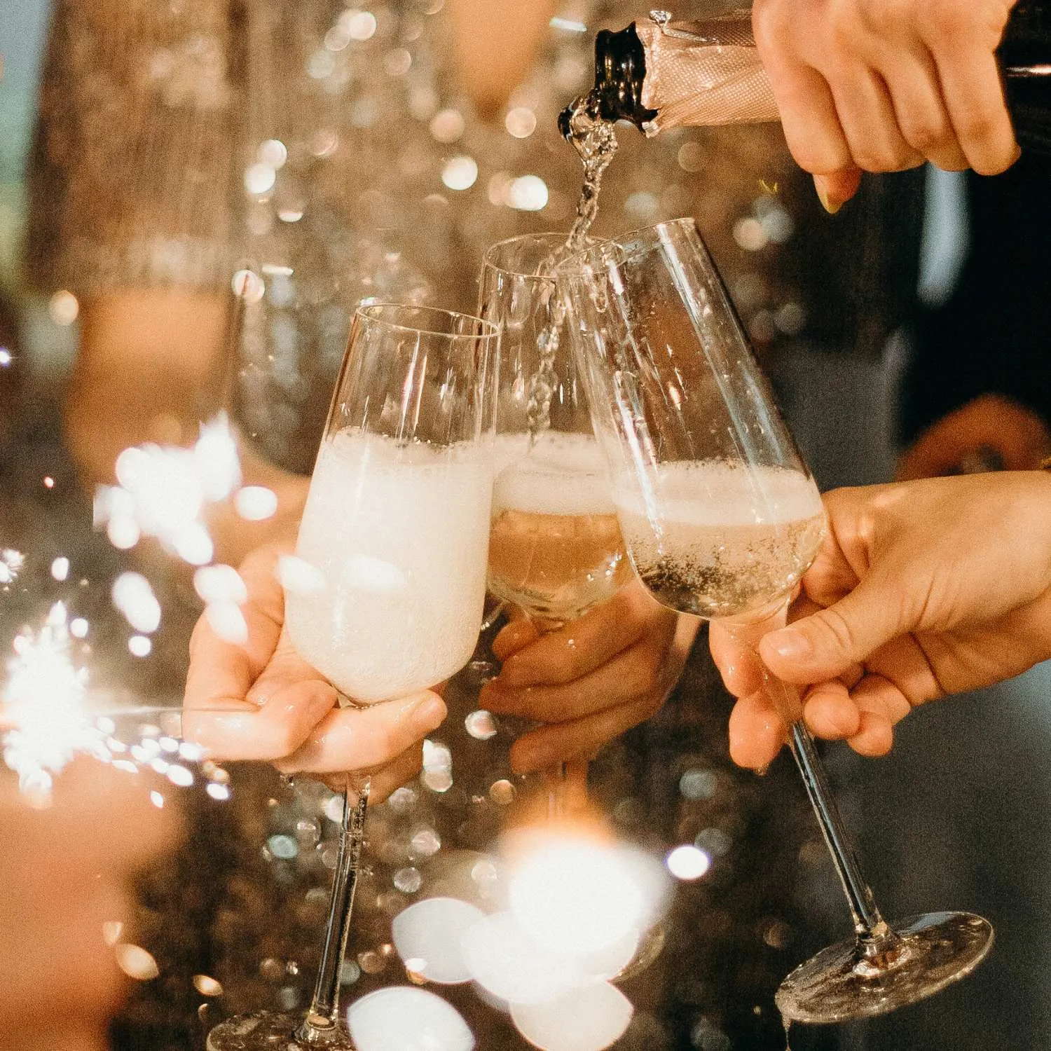 3er Set - Sparkling White