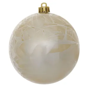 3" Champagn Crackle Ball Ornament UV Drill 12/Bg