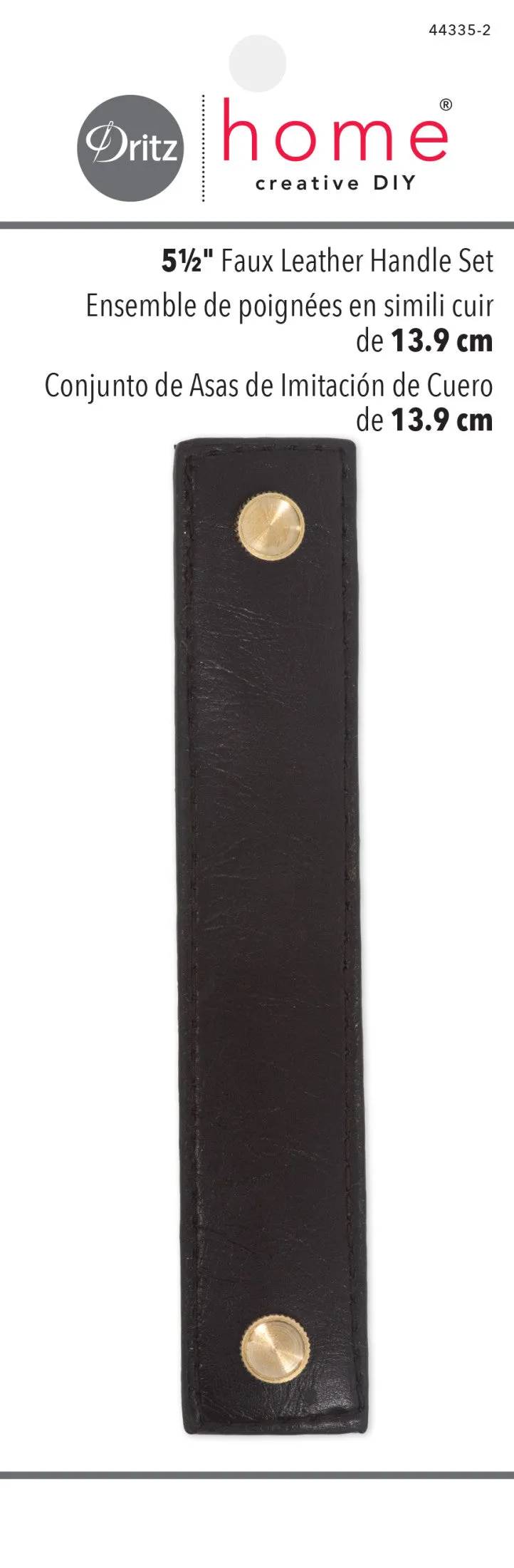5-1/2" Faux Leather Handle Set