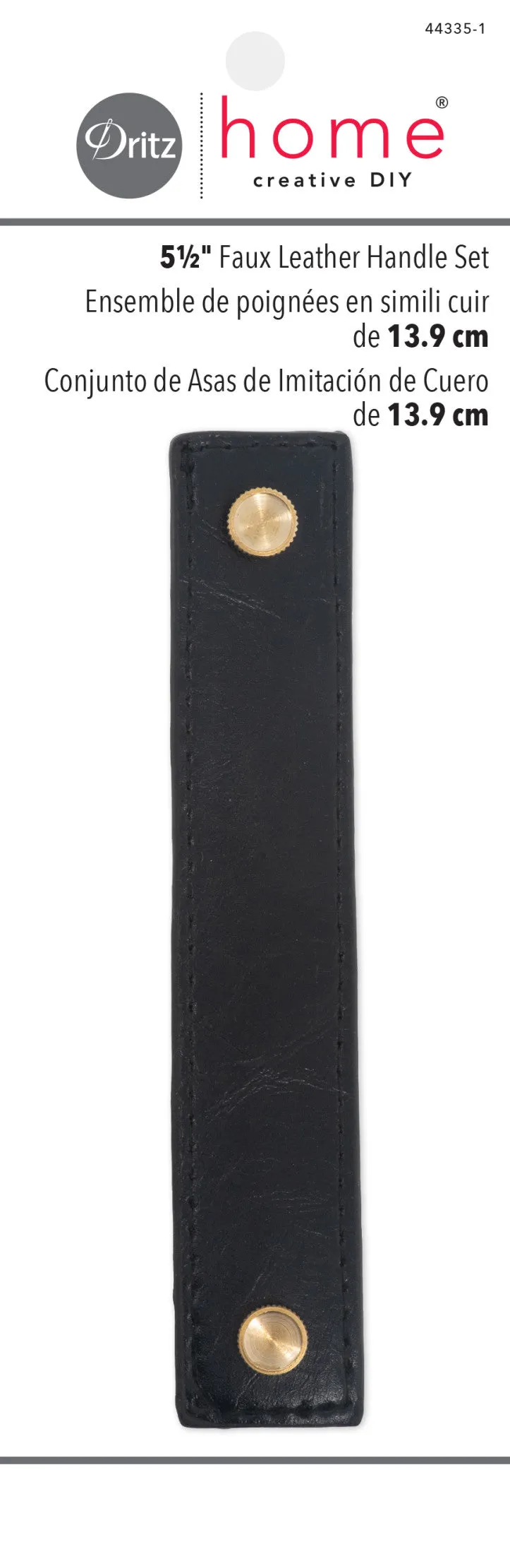 5-1/2" Faux Leather Handle Set