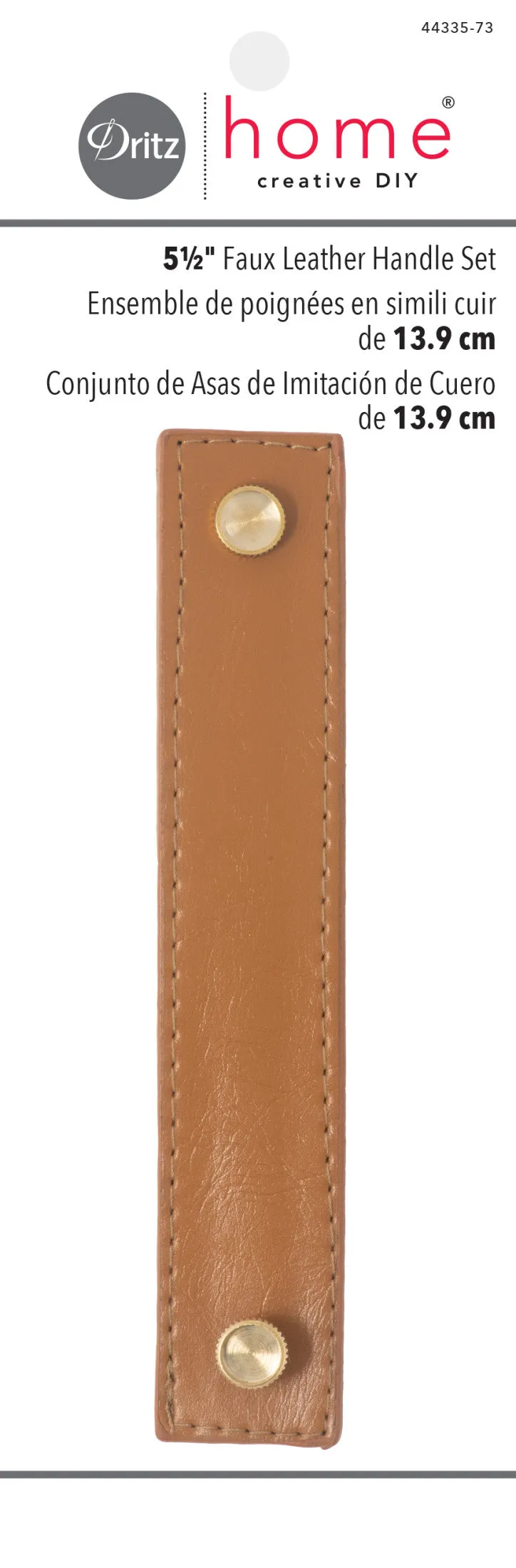 5-1/2" Faux Leather Handle Set