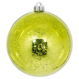 6" Lime Shiny Mercury Balls 4 Per Bag