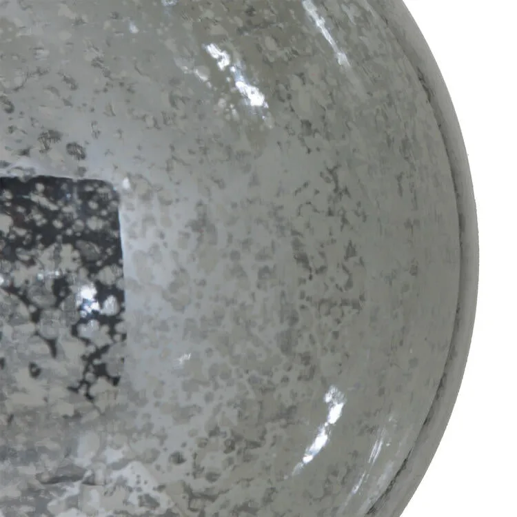 6" Pewter Shiny Mercury Balls 4 Per Bag