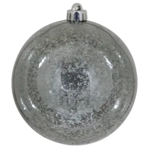 6" Pewter Shiny Mercury Balls 4 Per Bag