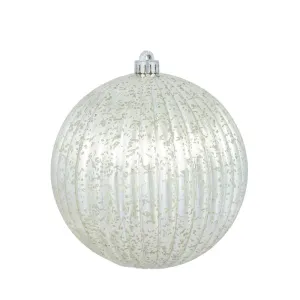8" Champagne Mercury Pumpkin Ball Shatterproof Christmas Ornament