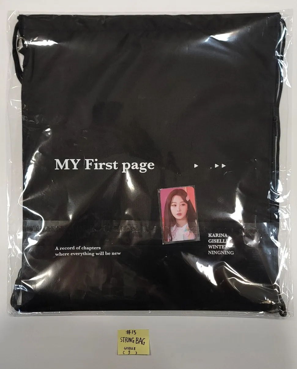 Aespa X EVERLINE : MY First page POP-UP STROE - Official MD [Tincase Photopack, Mini Pouch, String BAG, Ball CAP, T-Shirt] [24.1.12]