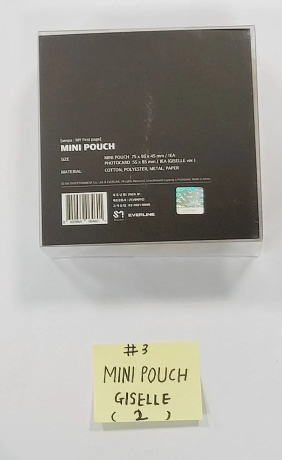 Aespa X EVERLINE : MY First page POP-UP STROE - Official MD [Tincase Photopack, Mini Pouch, String BAG, Ball CAP, T-Shirt] [24.1.12]