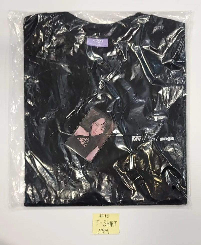 Aespa X EVERLINE : MY First page POP-UP STROE - Official MD [Tincase Photopack, Mini Pouch, String BAG, Ball CAP, T-Shirt] [24.1.12]