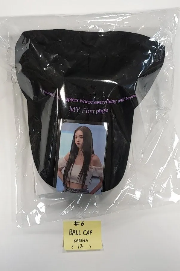 Aespa X EVERLINE : MY First page POP-UP STROE - Official MD [Tincase Photopack, Mini Pouch, String BAG, Ball CAP, T-Shirt] [24.1.12]