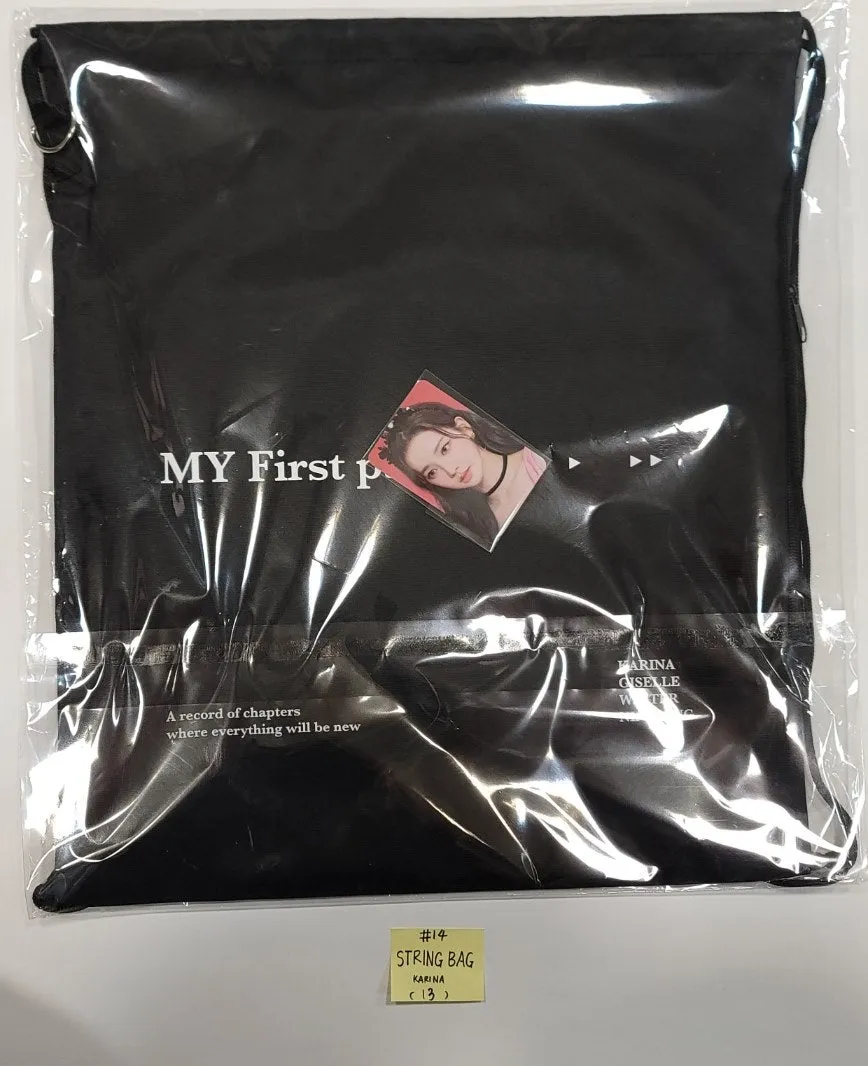 Aespa X EVERLINE : MY First page POP-UP STROE - Official MD [Tincase Photopack, Mini Pouch, String BAG, Ball CAP, T-Shirt] [24.1.12]