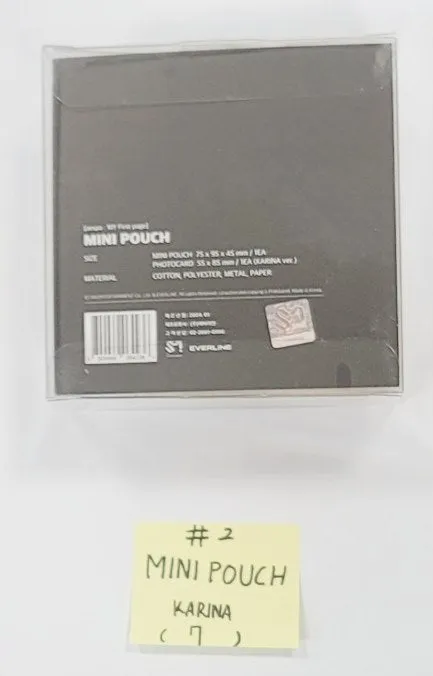 Aespa X EVERLINE : MY First page POP-UP STROE - Official MD [Tincase Photopack, Mini Pouch, String BAG, Ball CAP, T-Shirt] [24.1.12]
