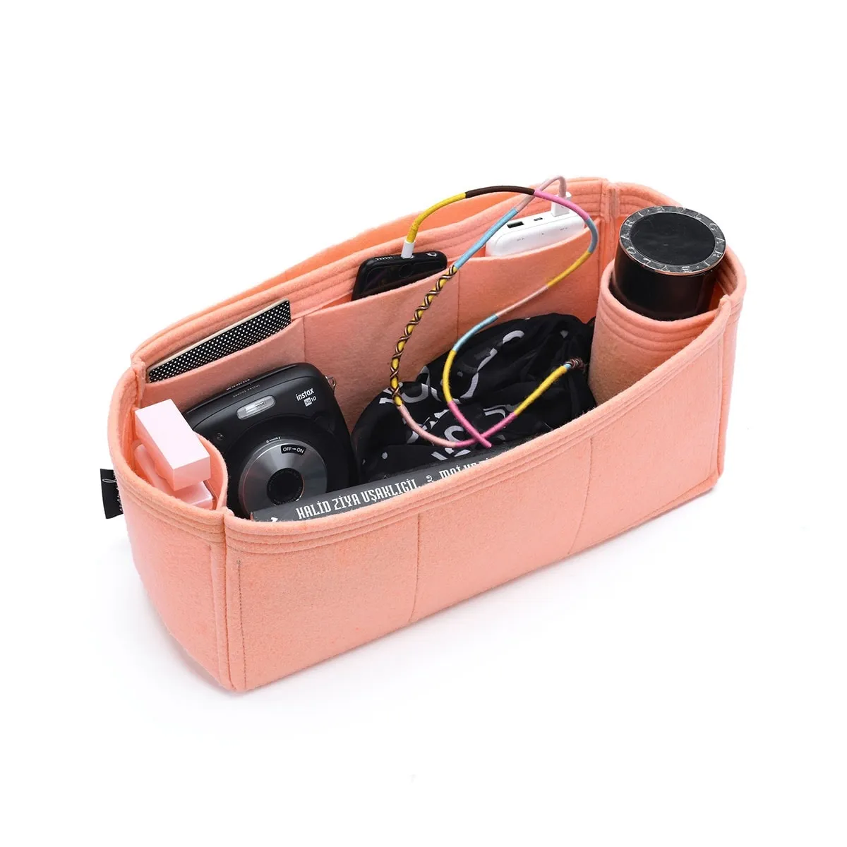 Annabel Ingall Large Isabella Tote Organizer Insert, Bag Organizer with Single Bottle Holder