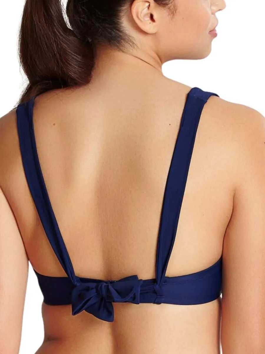 Anya Cruise Multiway Bikini Top - Navy/White