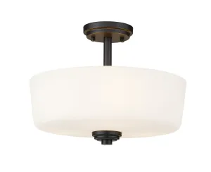 Arlington Three Light Semi Flush Mount
