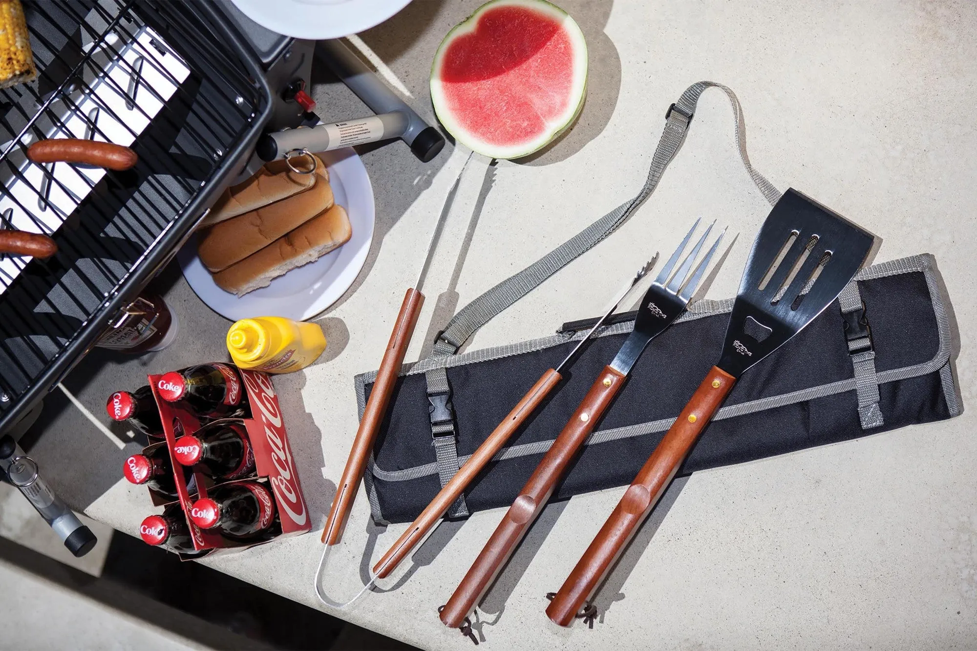 Army Black Knights - 3-Piece BBQ Tote & Grill Set