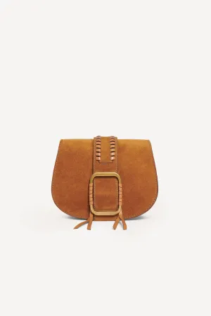 BA&SH - TEDDY SHOULDER BAG COGNAC SMALL