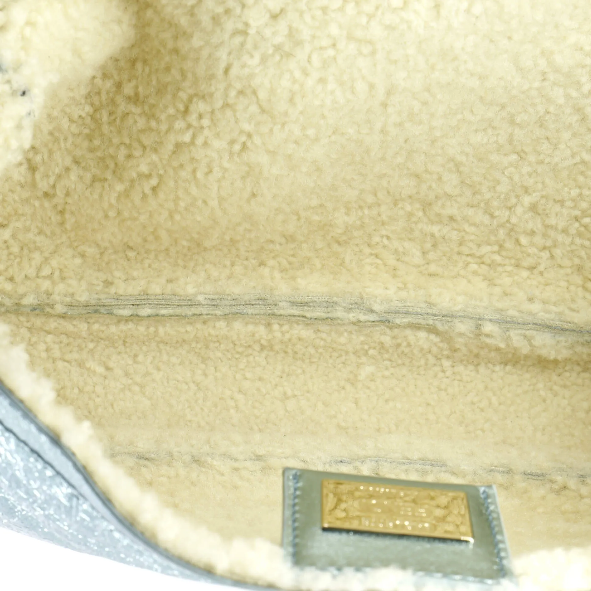 Baguette NM Bag Shearling and Leather Medium