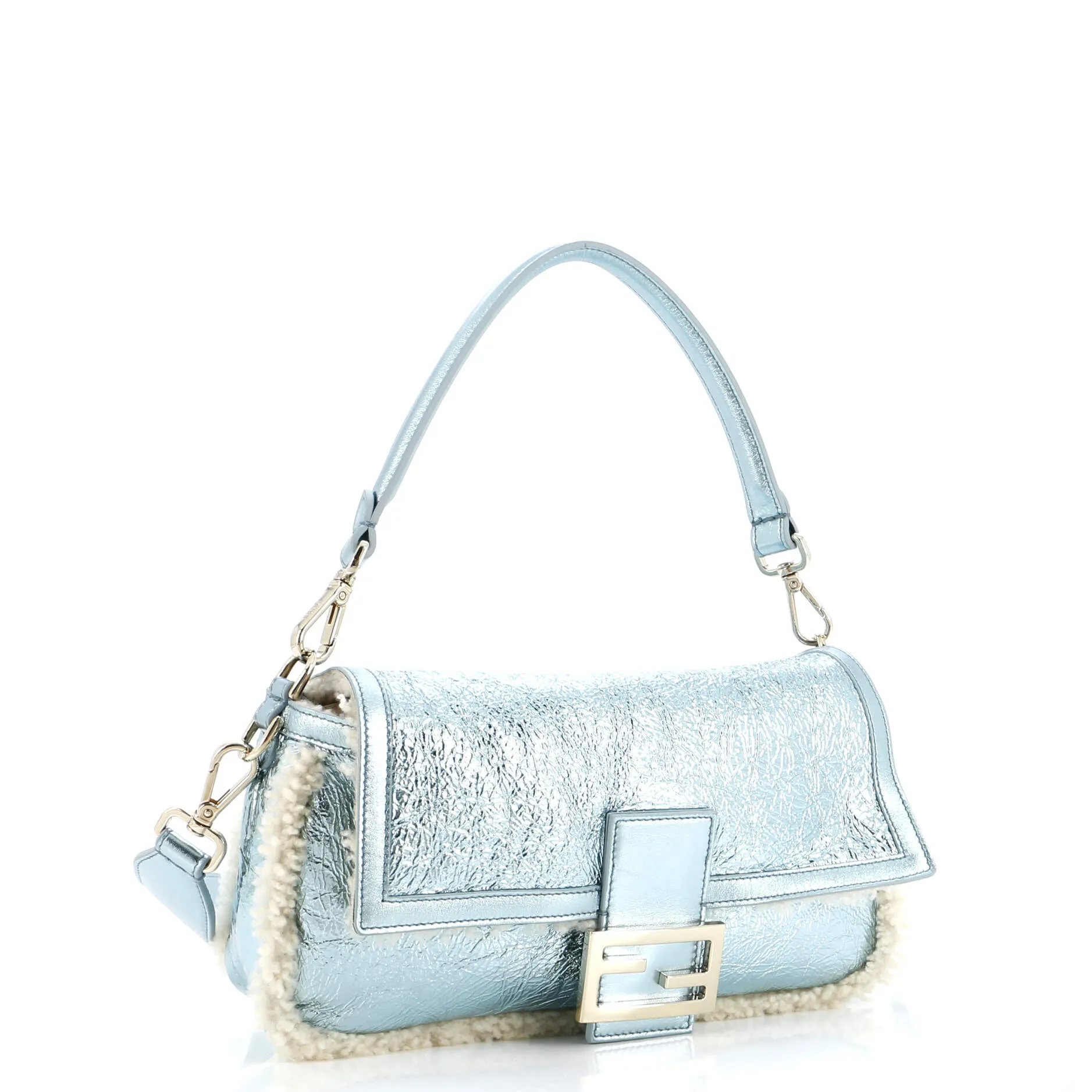 Baguette NM Bag Shearling and Leather Medium