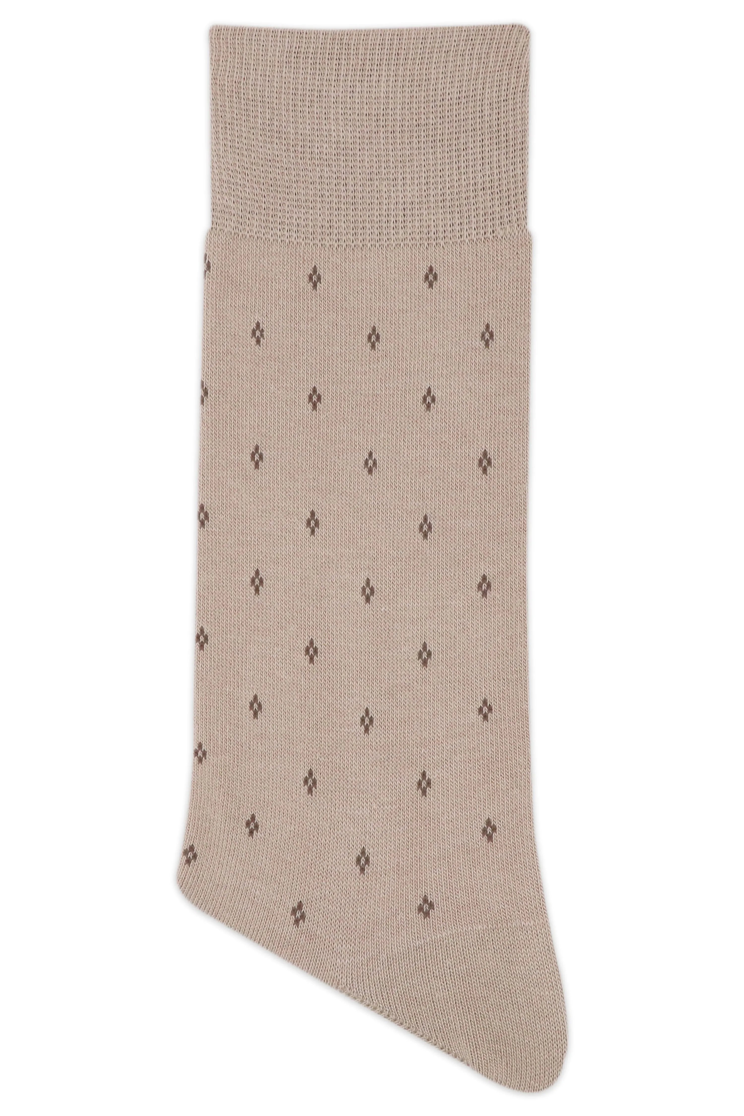 Balenzia Men's Polka Pattern Cotton Crew length socks-(Pack of 5 Pairs/1U)-(Multicolour)