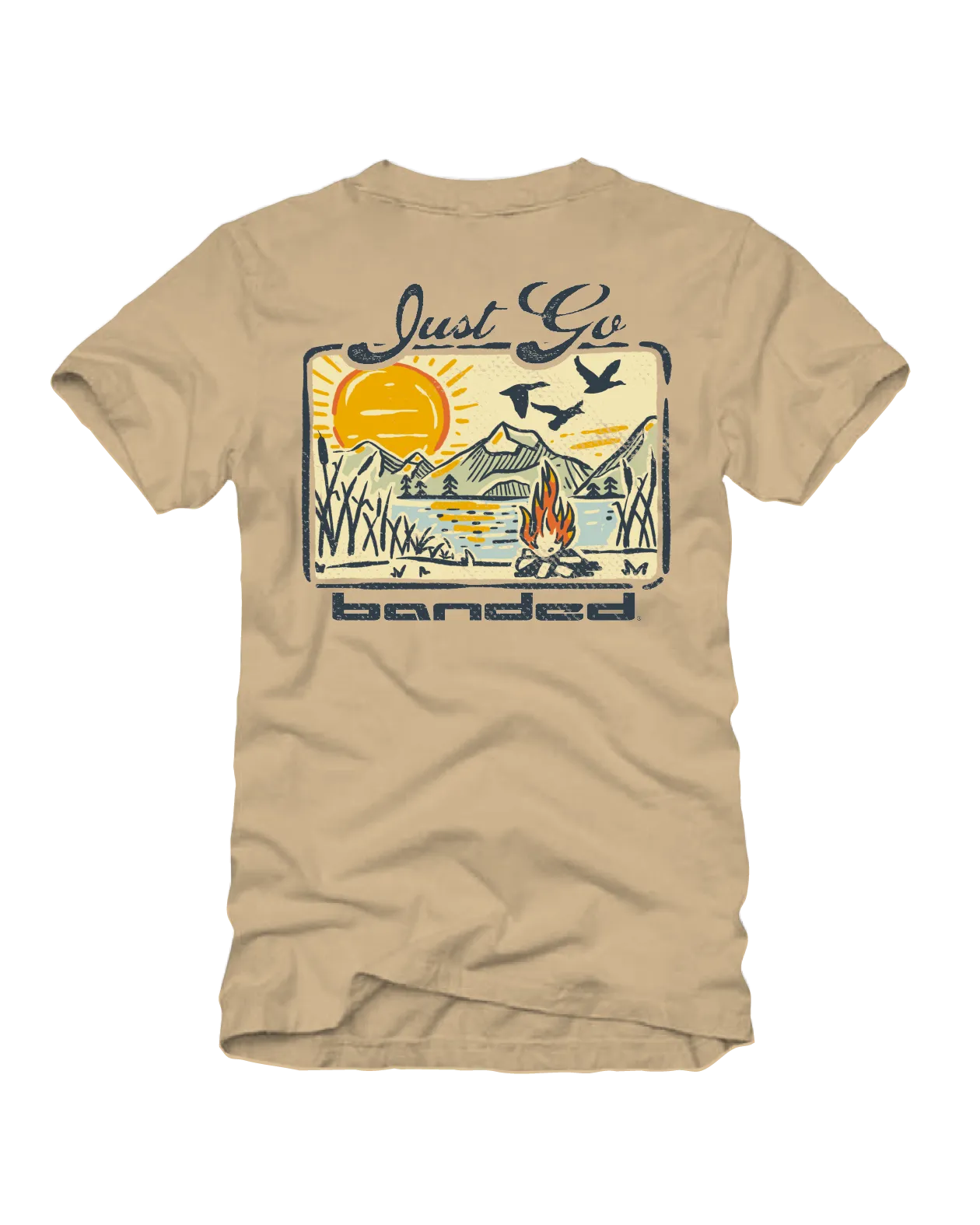 Banded Campfire Short Sleeve Tee