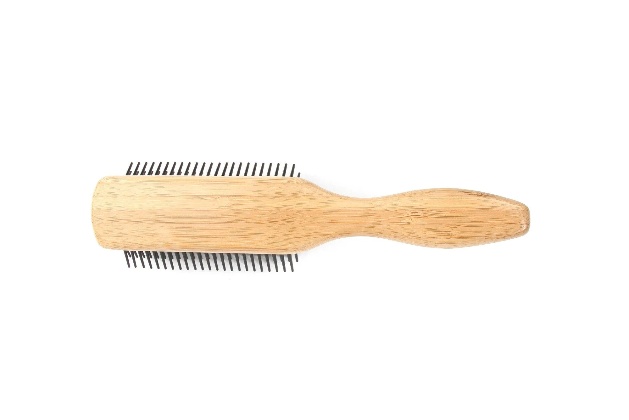 Bass Brushes Style 9 Row Hairbrush with Nylon Bristle & Bamboo Handle 1 Brush