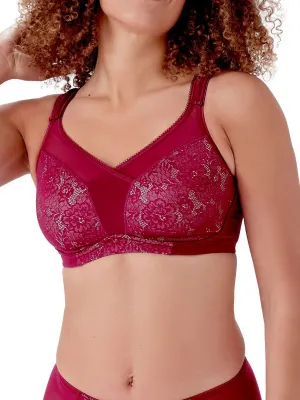 Beauty Everyday Full Support Bra - Burgundy