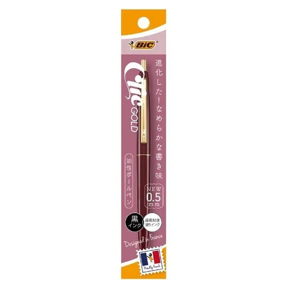 BIC Click Gold Ballpoint Pen