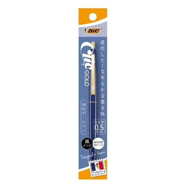 BIC Click Gold Ballpoint Pen