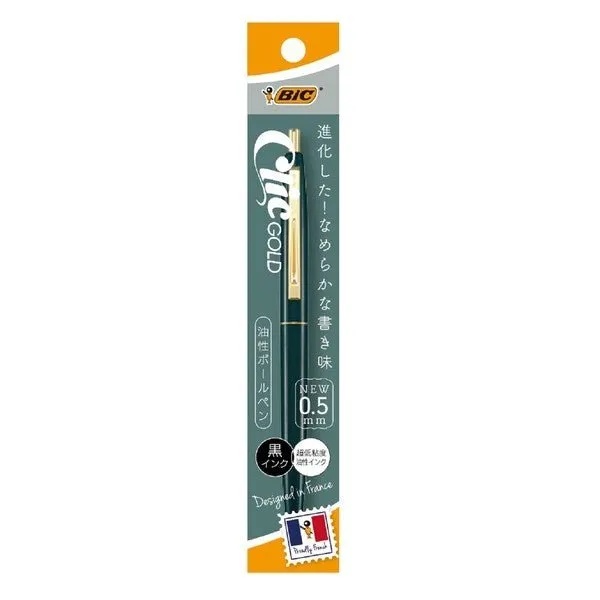 BIC Click Gold Ballpoint Pen
