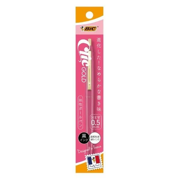 BIC Click Gold Ballpoint Pen