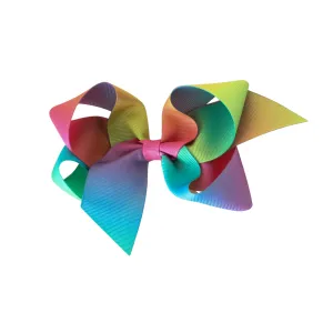Big Classic Rainbow Tie-Dye Bow