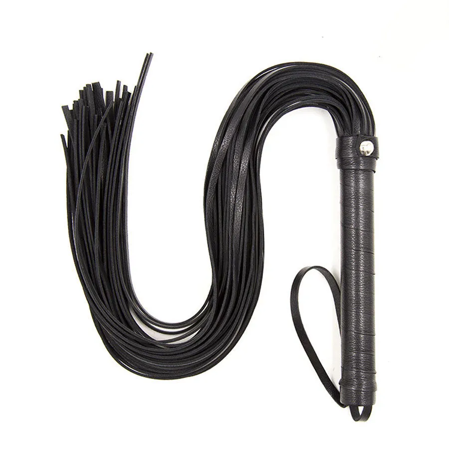 Black Faux Leather Submission Flogger