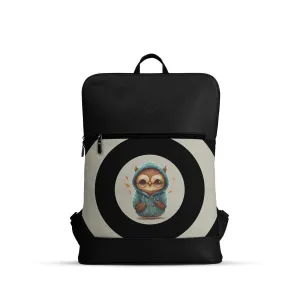 Black Orbit Laptop Backpack Owl