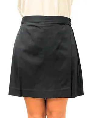 Black Performance Flap Skort