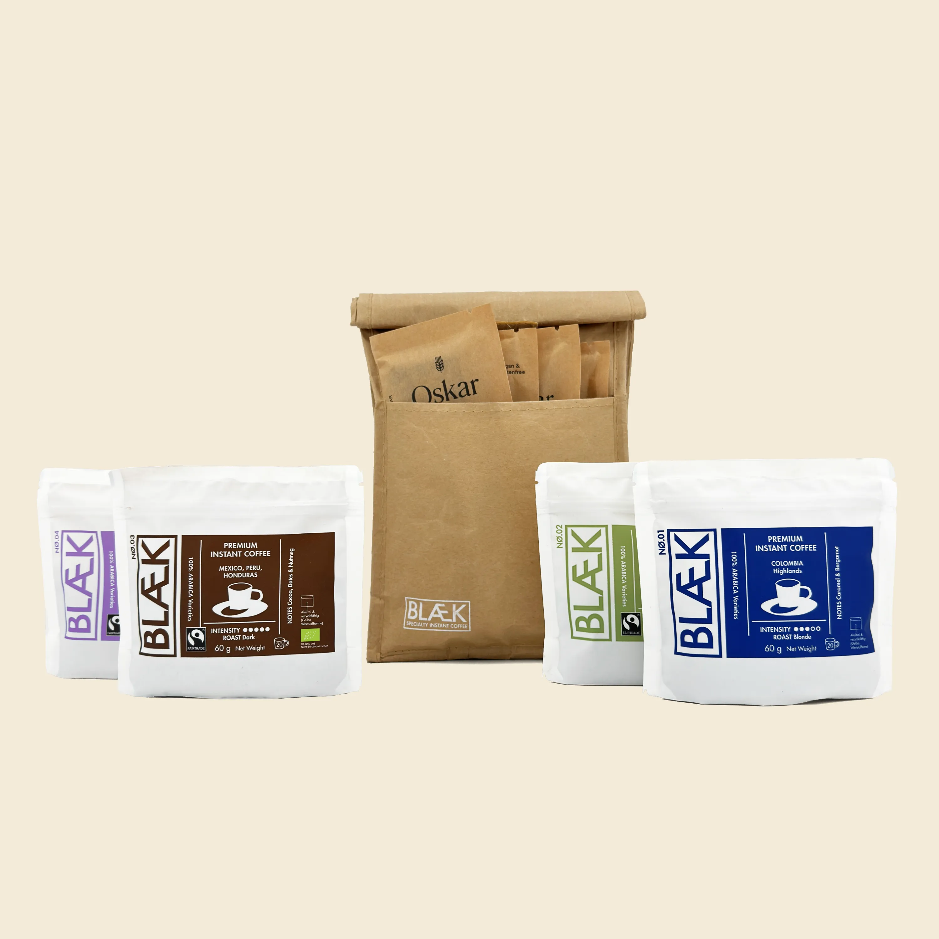 BLÆK Lunch Bag Set - Oatbar & Bags