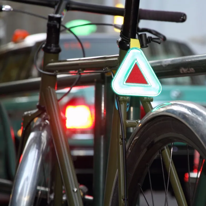 Blue Lug Triangle Bike Reflector