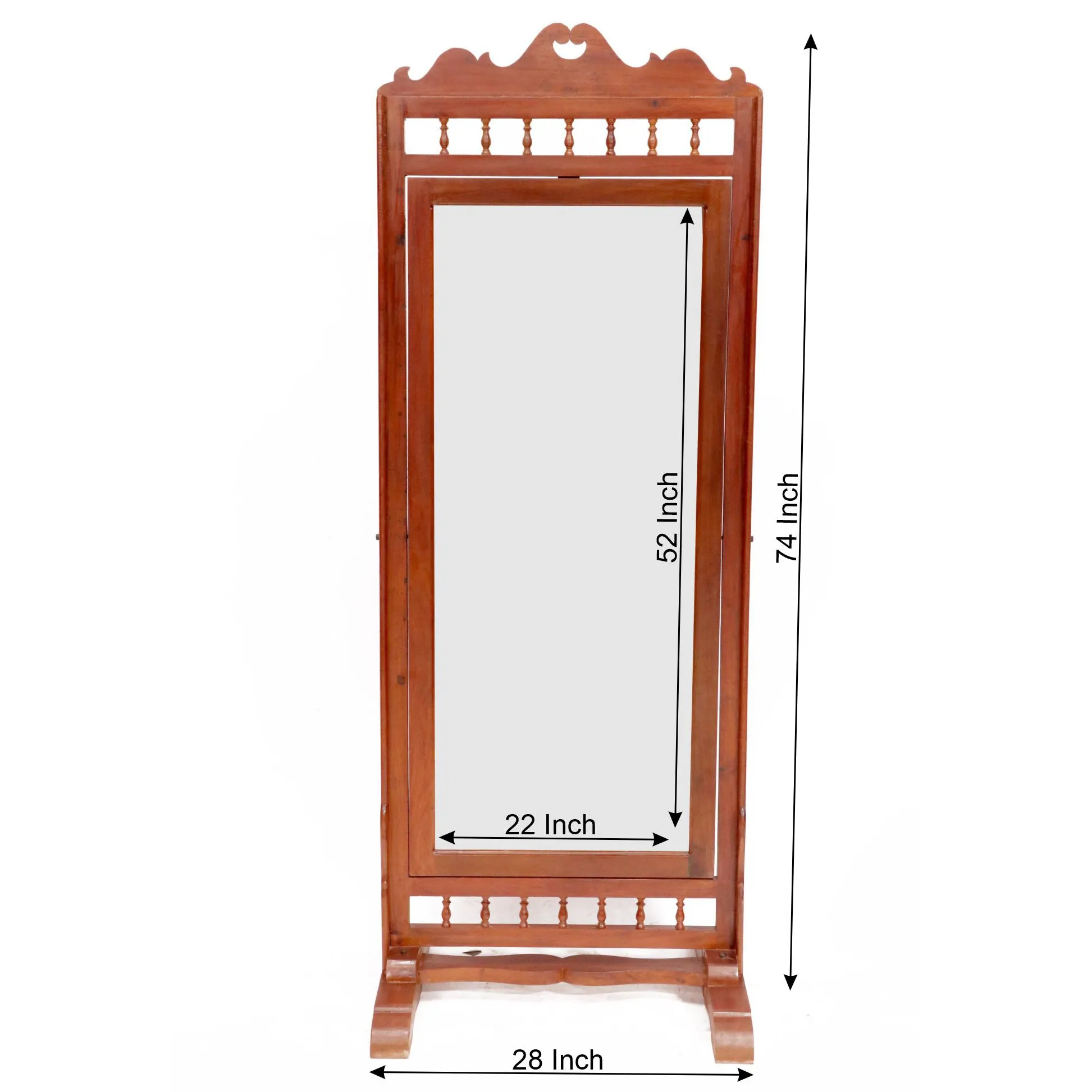 Bohemian Revolving Full-length Mirror