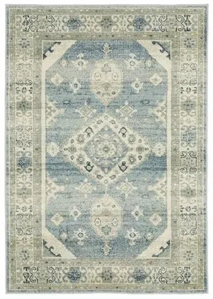 Branson BR03A Blue/Beige Rug