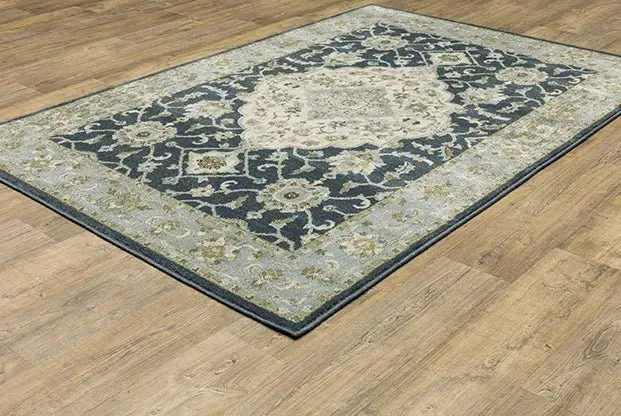 Branson BR05A Blue/Ivory Rug