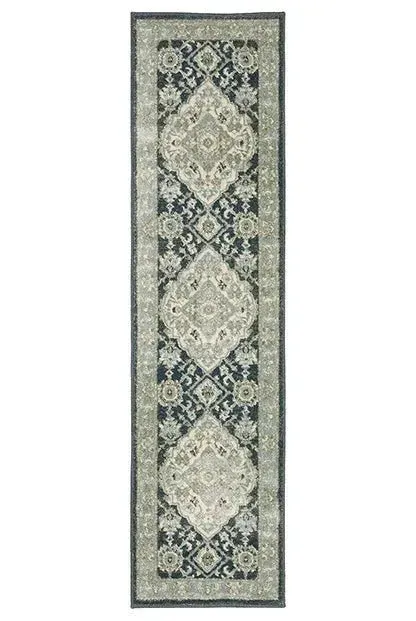 Branson BR05A Blue/Ivory Rug