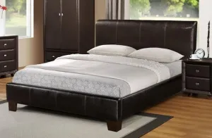 Brooklyn Faux Leather Bed Brown