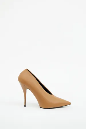 Brown Vegan Leather Scarpa Sligo Pump