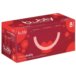 bubly Cherry Sparkling Water 12 fl oz, 8 Ct