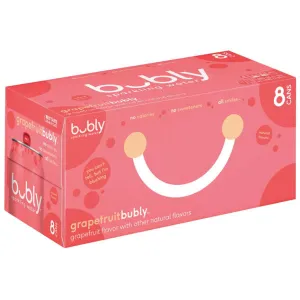 bubly Grapefruit Sparkling Water 12 fl oz, 8 Ct