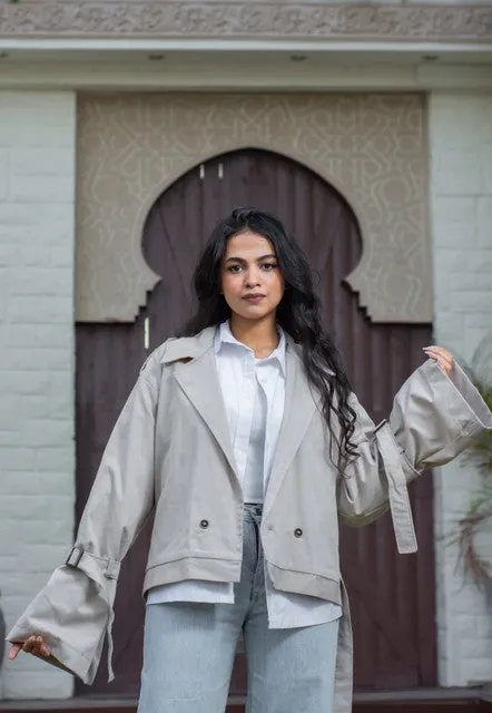 Charleston Wide Sleeve Trench - Keen