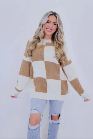 Chayse Checker Sparkling Sweater