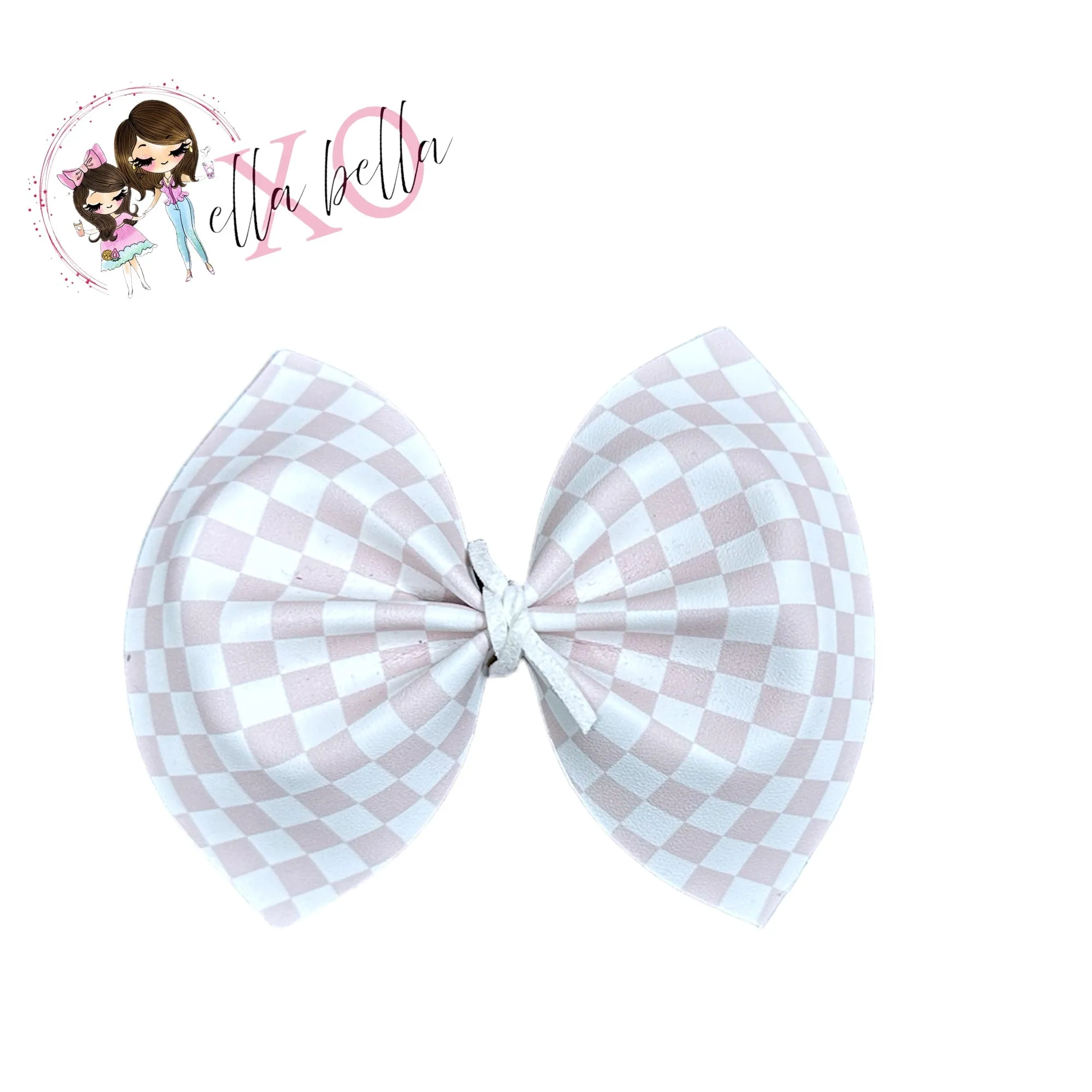Checkered Hair Bow