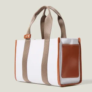 Christmas Gift Large Capacity Canvas Women Diaper Bag Striped Shopper Casual Female Tote Big Fashion Ladies Tote Korean Crossbody Bag New 2021